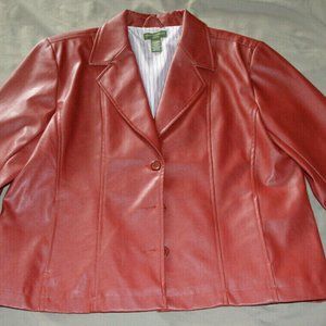 Mountain Lake Petite Jacket Women's Sz XL Faux Lea